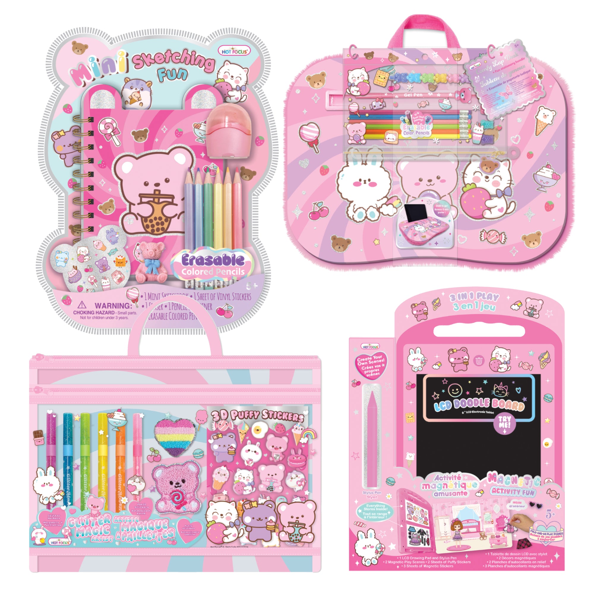 Giftable, Doodle and Draw Jumbo Kit,  Critter Theme, 4 Items,  MAX