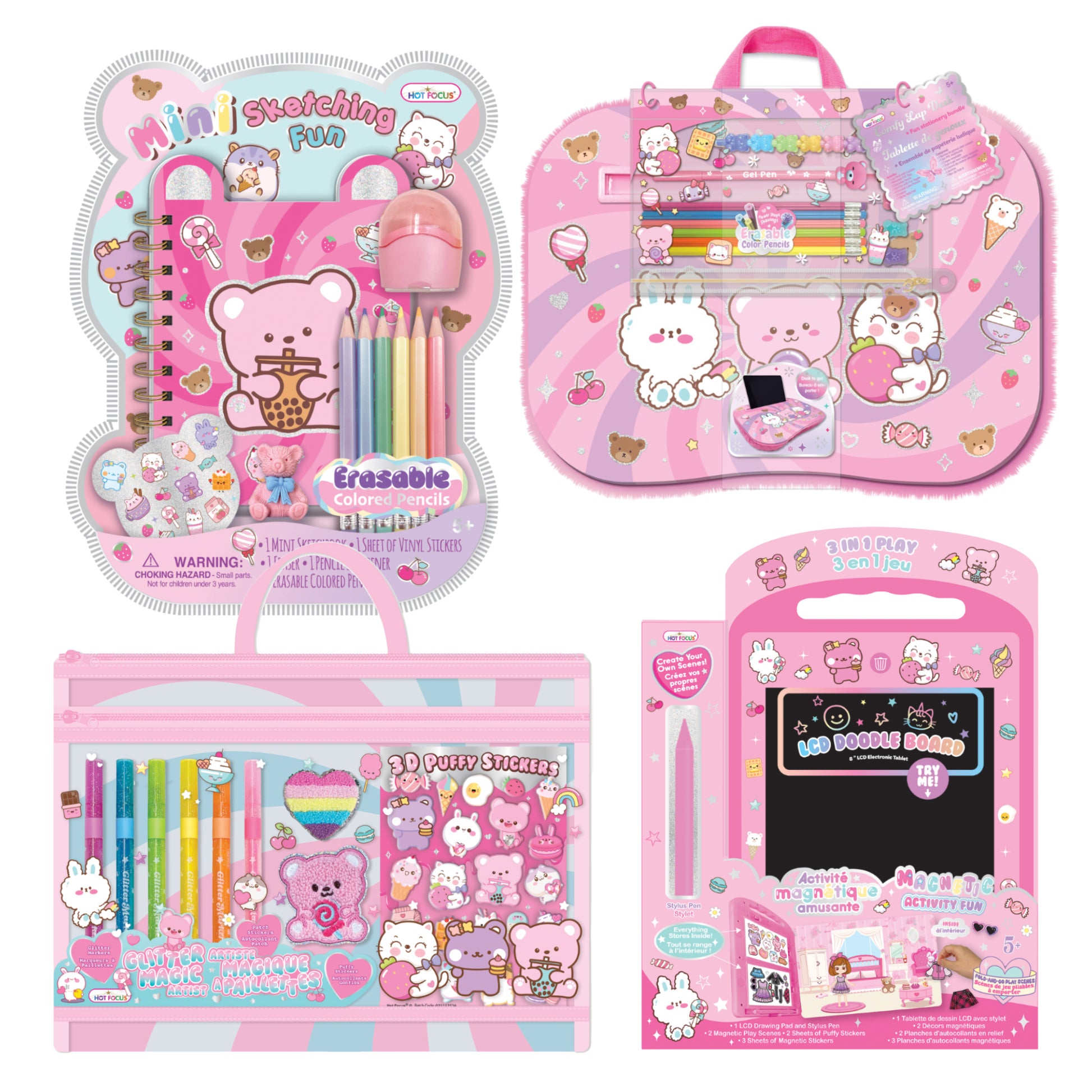 Giftable, Doodle and Draw Jumbo Kit,  Critter Theme, 4 Items,  MAX