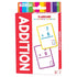 BZBox preschool educational flash cards and workbooks kit featuring colorful art and activity cards for early learning.