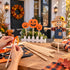 BZBox Halloween Crafting Essentials Kit with 7 seasonal craft supplies for Halloween decoration and DIY projects.