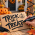Halloween crafting essentials kit by BZBox, 7-piece seasonal DIY craft bundle with various Halloween-themed crafting supplies.