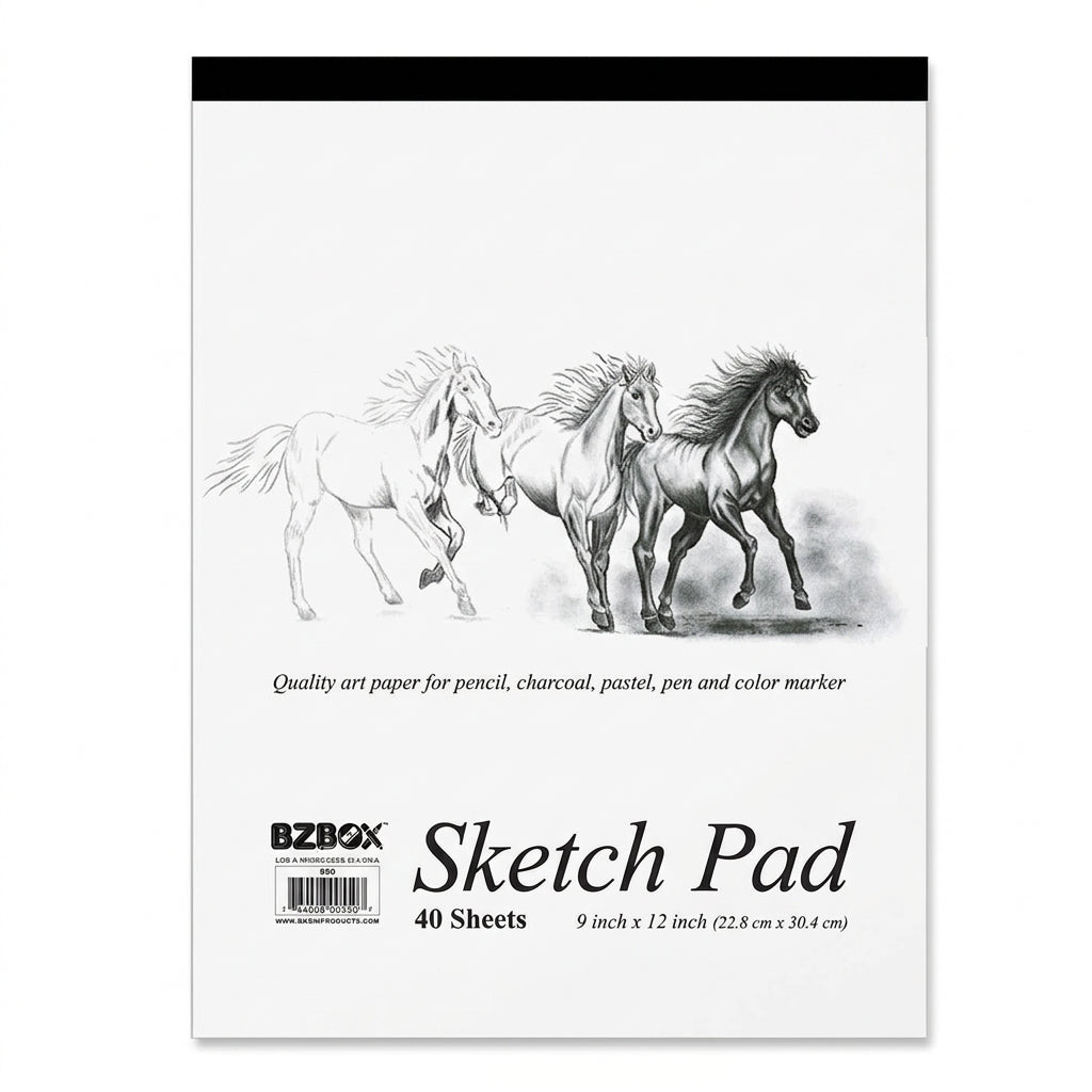 11-piece BZBox sketch pad and drawing kit for teens and adults, featuring art supplies and sketching tools for creative projects.